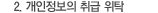 개인정보의 취급 위탁